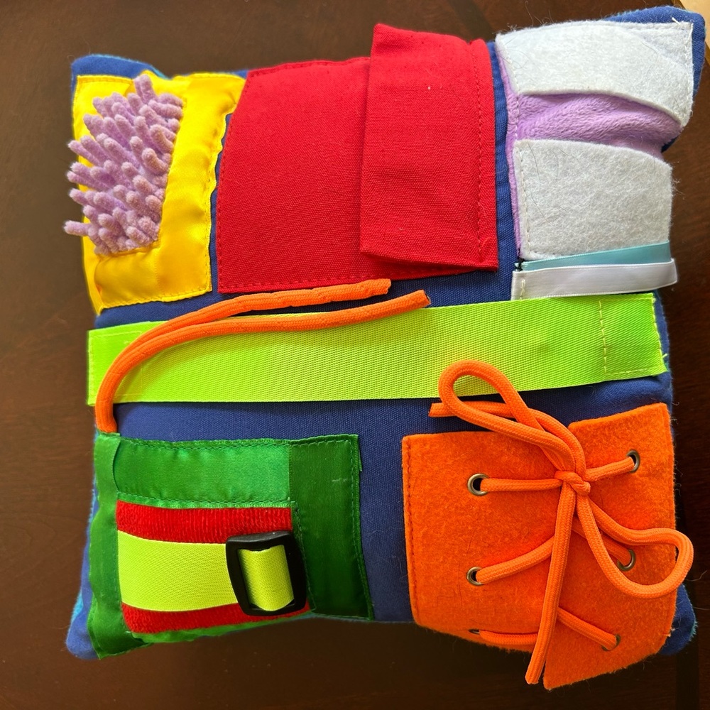 Sensory / activity pillow. Like new